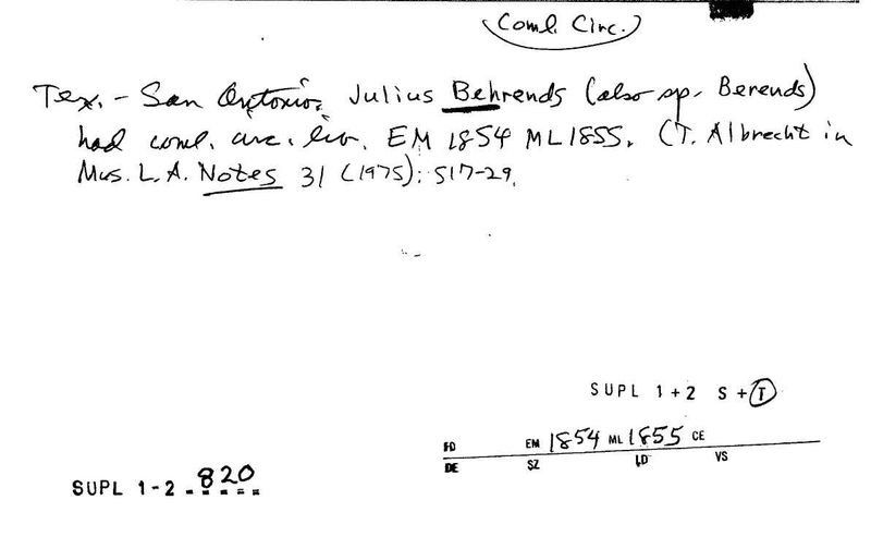 Julius Behrends Circulating Library