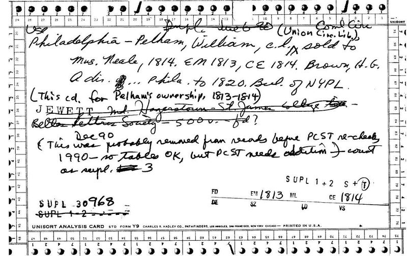 William Pelham Circulating Library