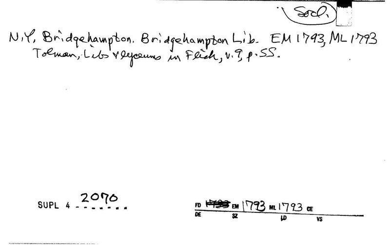 Bridgehampton Library