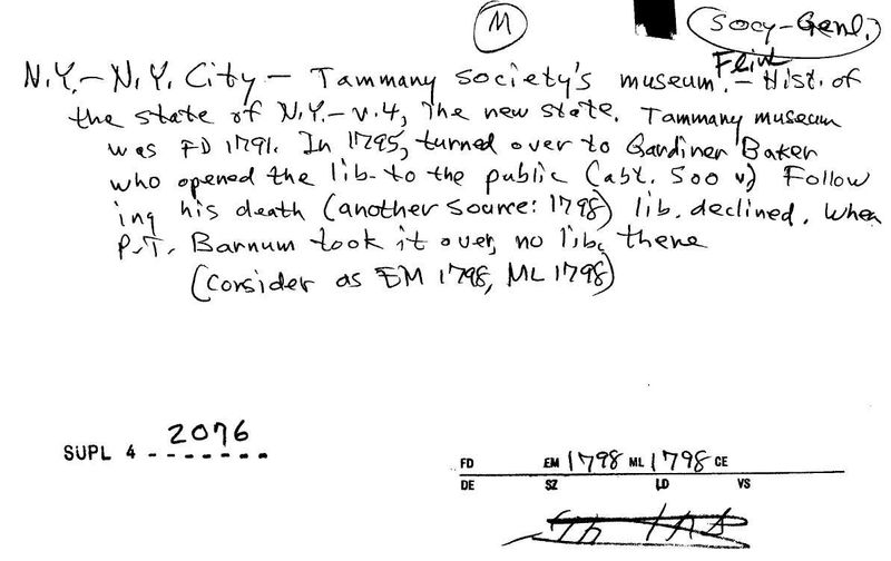 Tammany Society's Museum