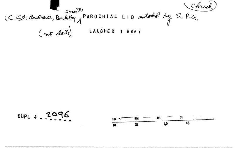 St. Andrews Parochial Library