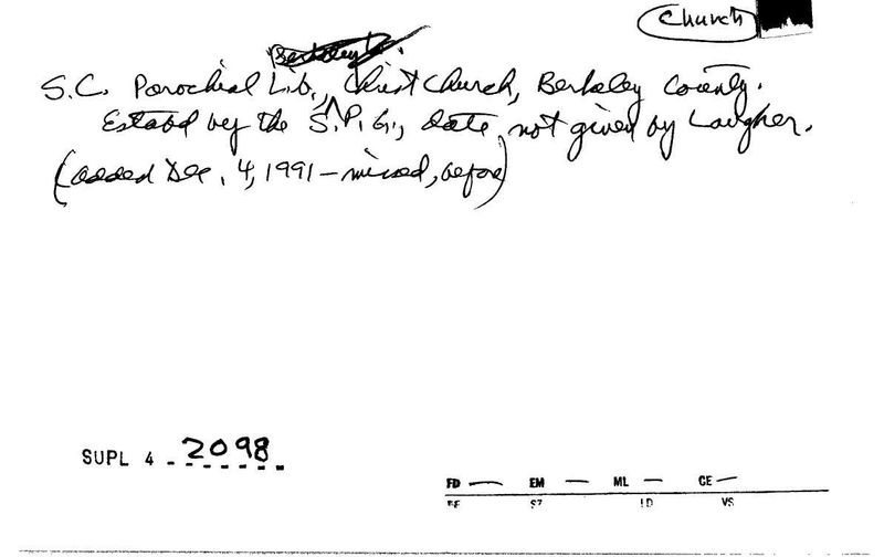 Parochial Christ Church Library