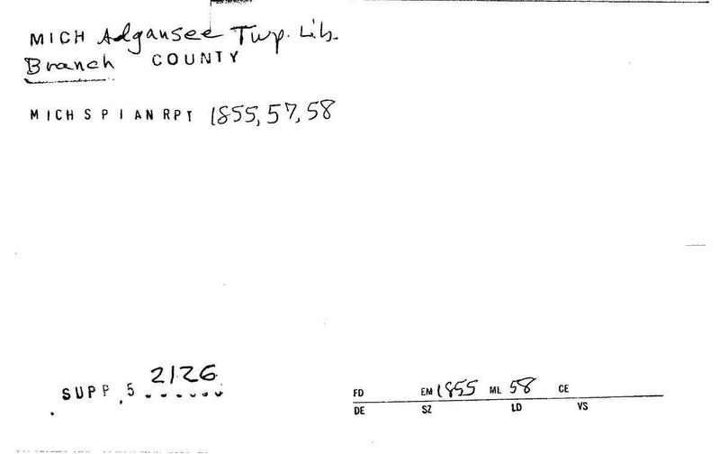 Adgansee Township Library