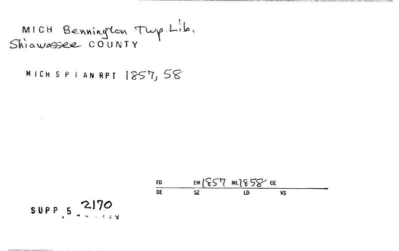 Bennington Township Library