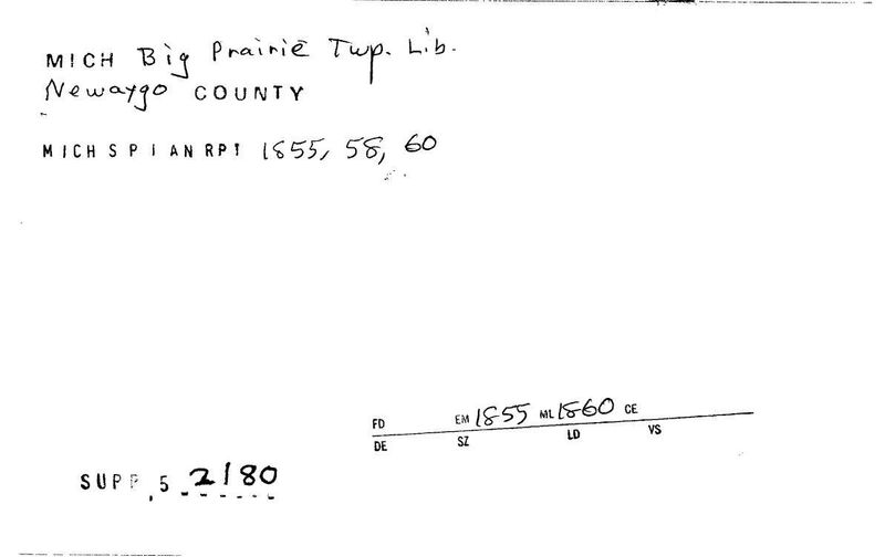 Big Prairie Township Library