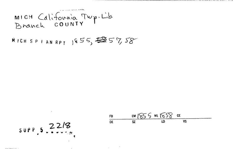 California Township Library