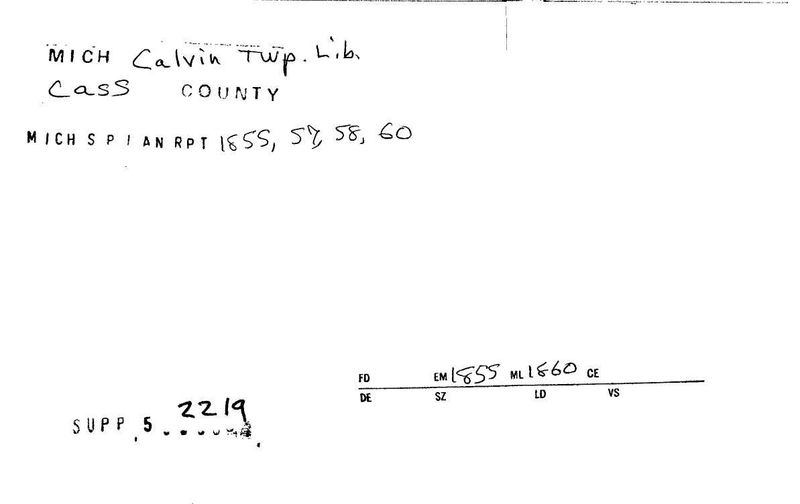 Calvin Township Library