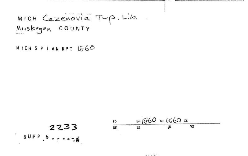 Cazenovia Township Library