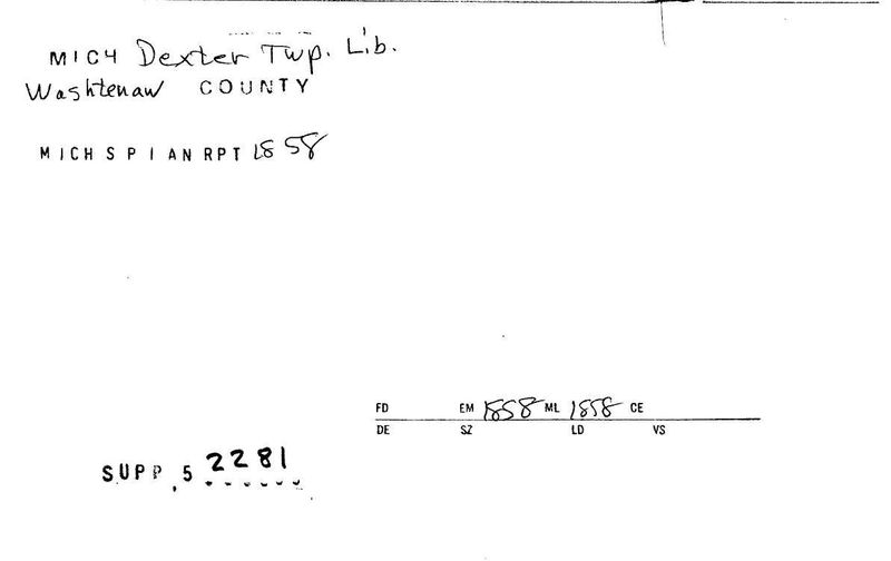 Dexter Township Library