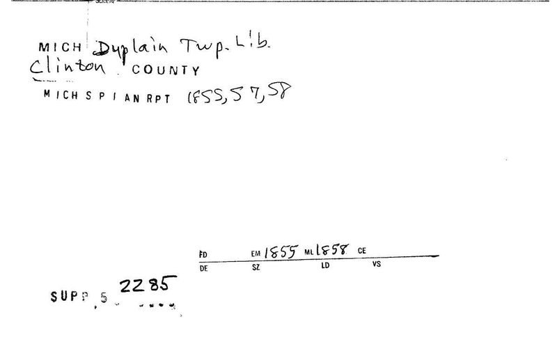 Duplain Township Library