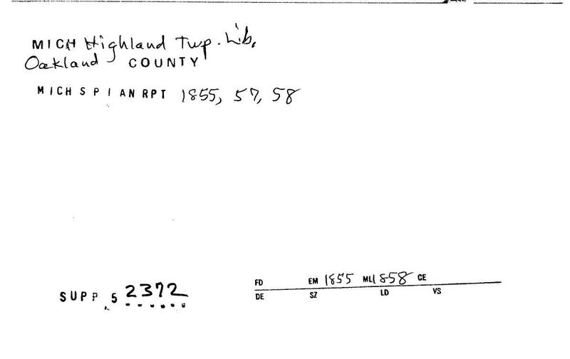 Highland Township Library