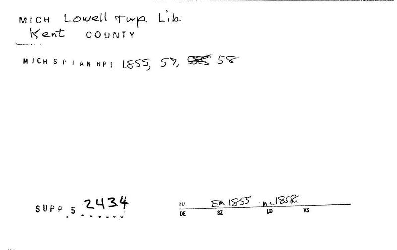 Lowell Township Library