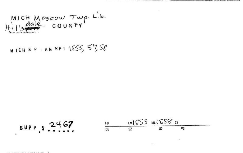 Moscow Township Library