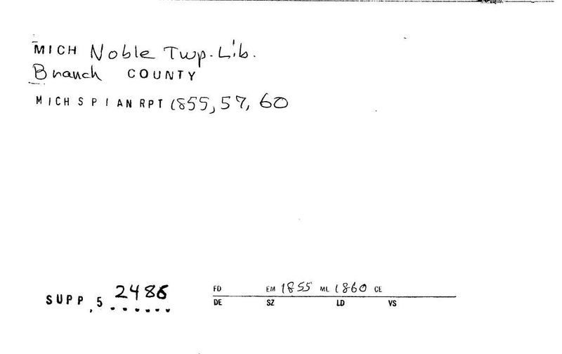 Noble Township Library
