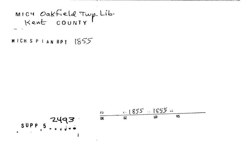 Oakfield Township Library