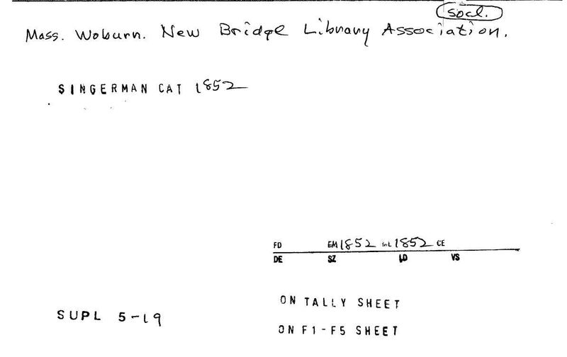 New Bridge Library Association