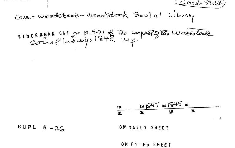 Woodstock Social Library