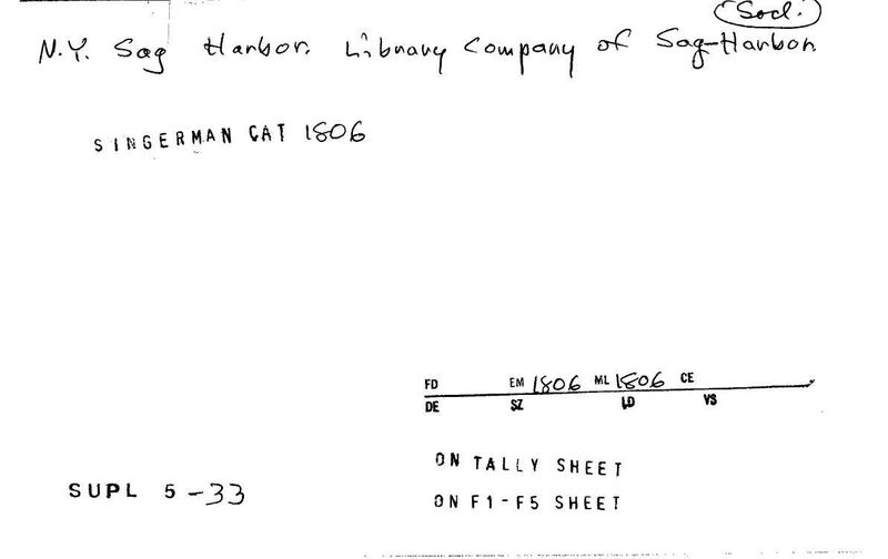 Library Company of Sag-Harbor