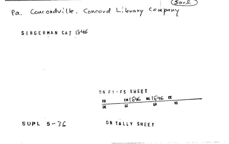 Concord Library Company