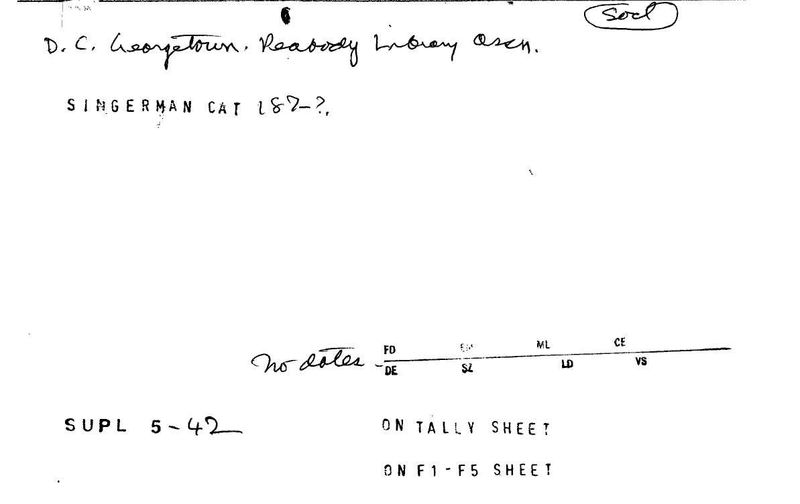 Peabody Library Assoc.