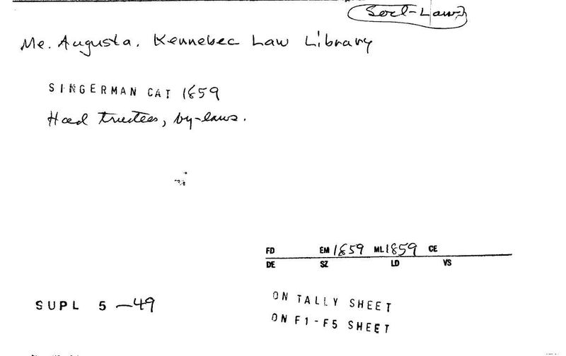 Kennebec Law Library