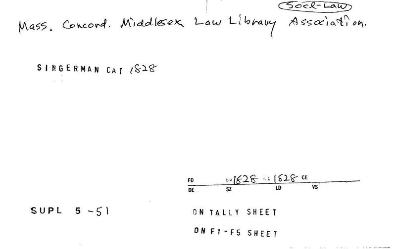 Middlesex Law Library Association