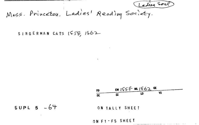 Ladies' Reading Society