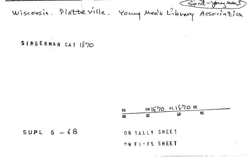 Young Men's Library Association