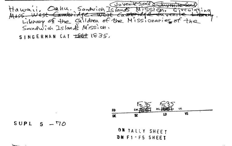 Sandwich Islands Misson