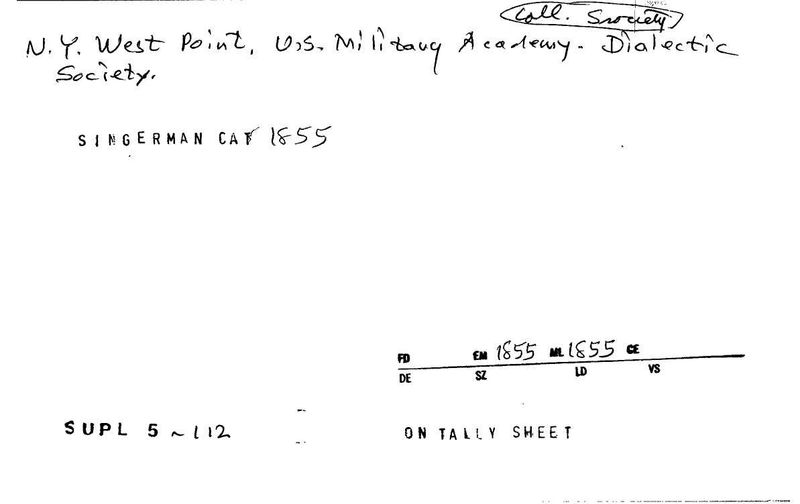 U. S. Military Academy - Dialectic Society