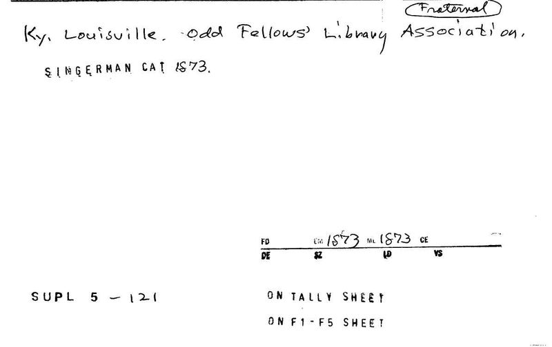 Odd Fellows' Library
