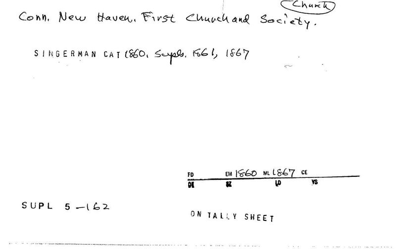 First Church and Society