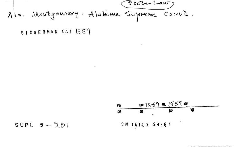 Alabama Supreme Court