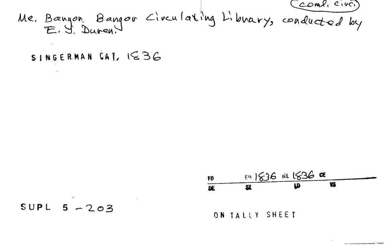 Bangor Circulating Library