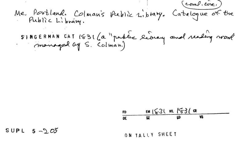 Colman's Public Library