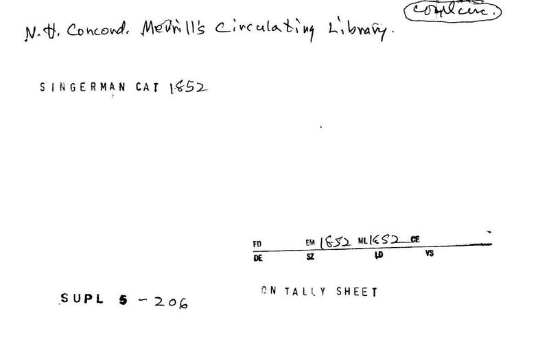 Merrill's Circulating Library