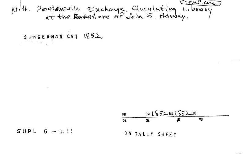 Exchange Circulating Library