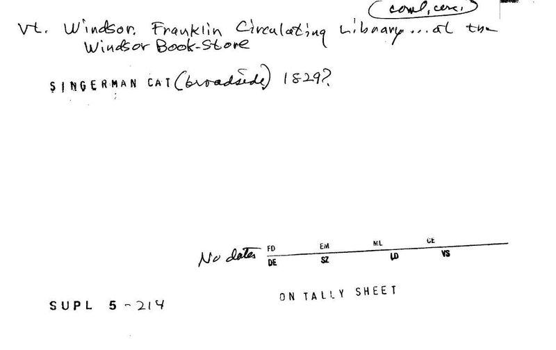 Franklin Circulating Library