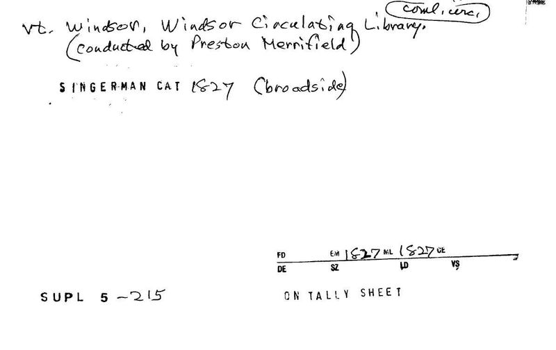 Windsor Circulating Library