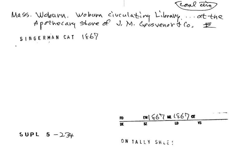 Woburn Circulating Library