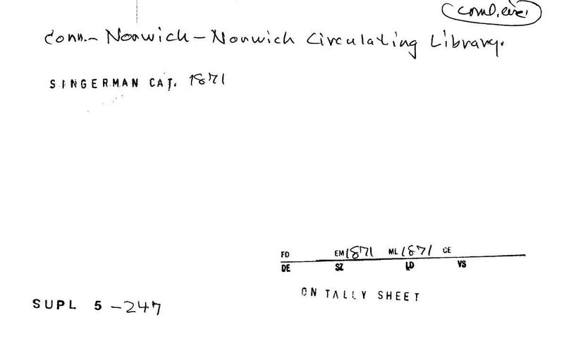 Norwich Circulating Library