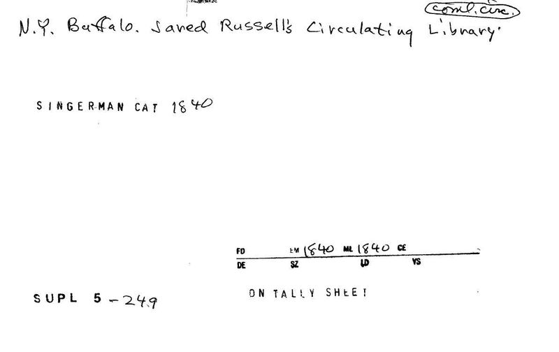 Jared Russell's Circulating Library
