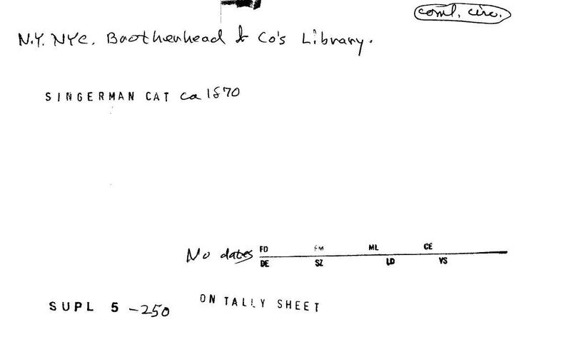 Bootherhead and Co's Circulating Library