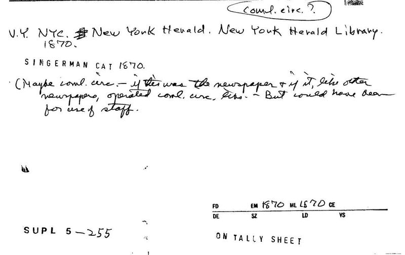 New York Herald Library