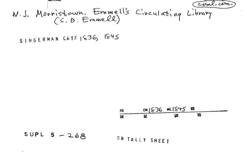 Emmell's Circulating Library