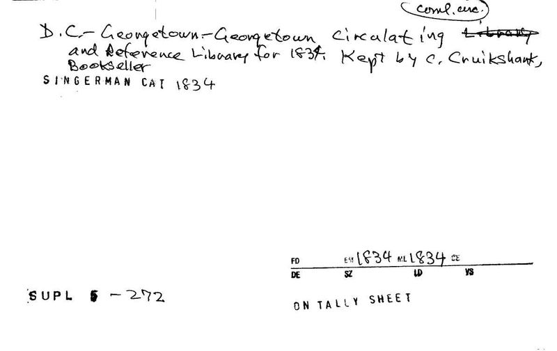 Georgetown Circulating and Reference Library