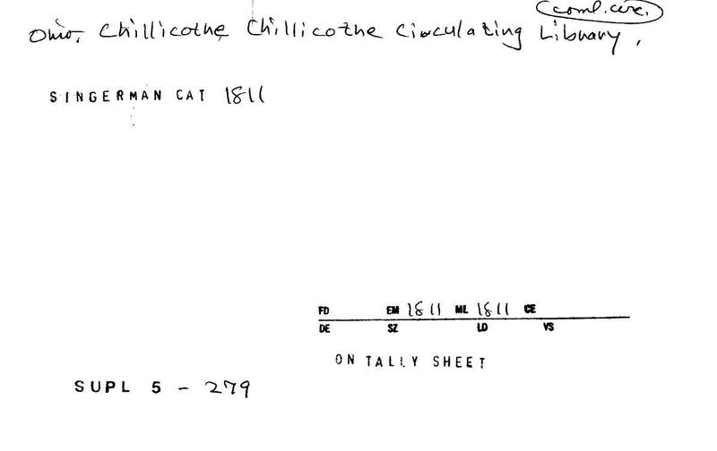 Chillicothe Circulating Library
