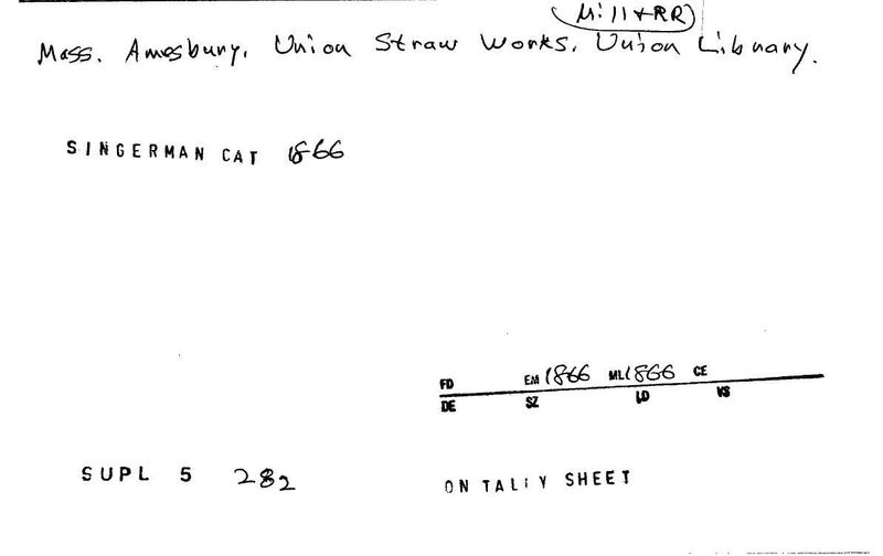 Union Straw Workers Library