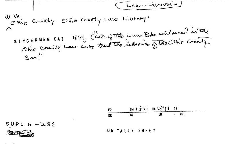 Ohio County Law Library