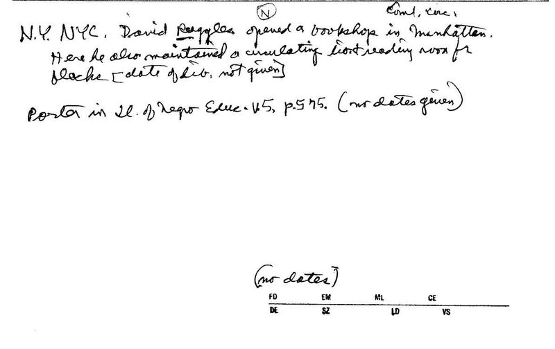 David Ruggles Circulating Library